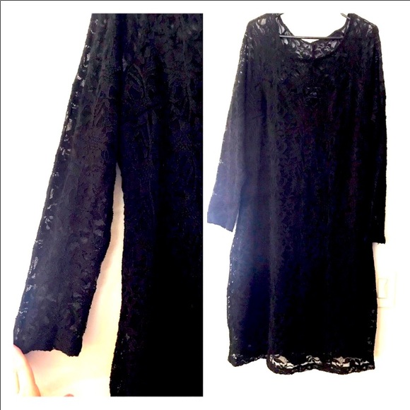 Black lace dress